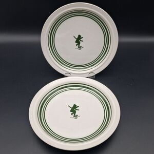 Vintage Thomas O’Brien Academy Green Jack Skating Plates SET OF 2